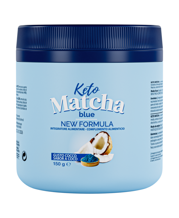 keto matcha blue